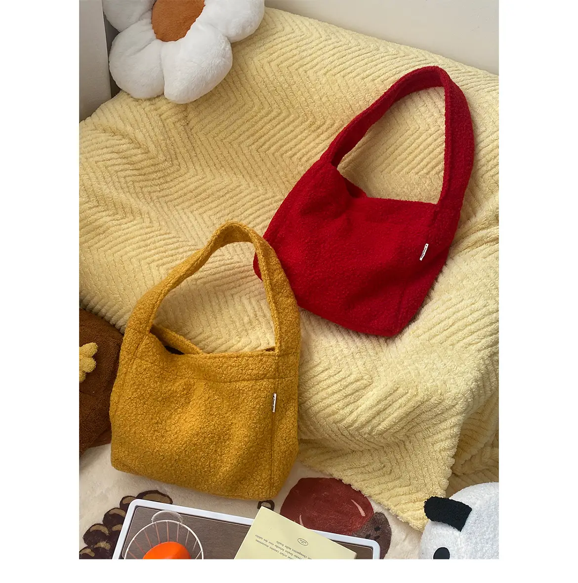 Red Shoulder Bag for Women Winter Ins Style — feature 2