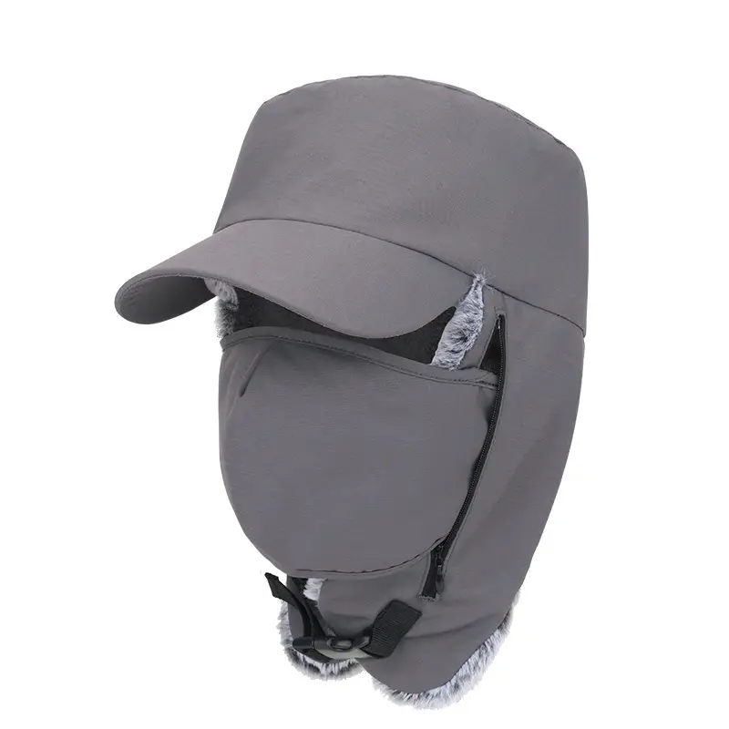Winter Windproof Neck Protector Cap for Men Women Fleece Lined Duck Tongue - Image 2