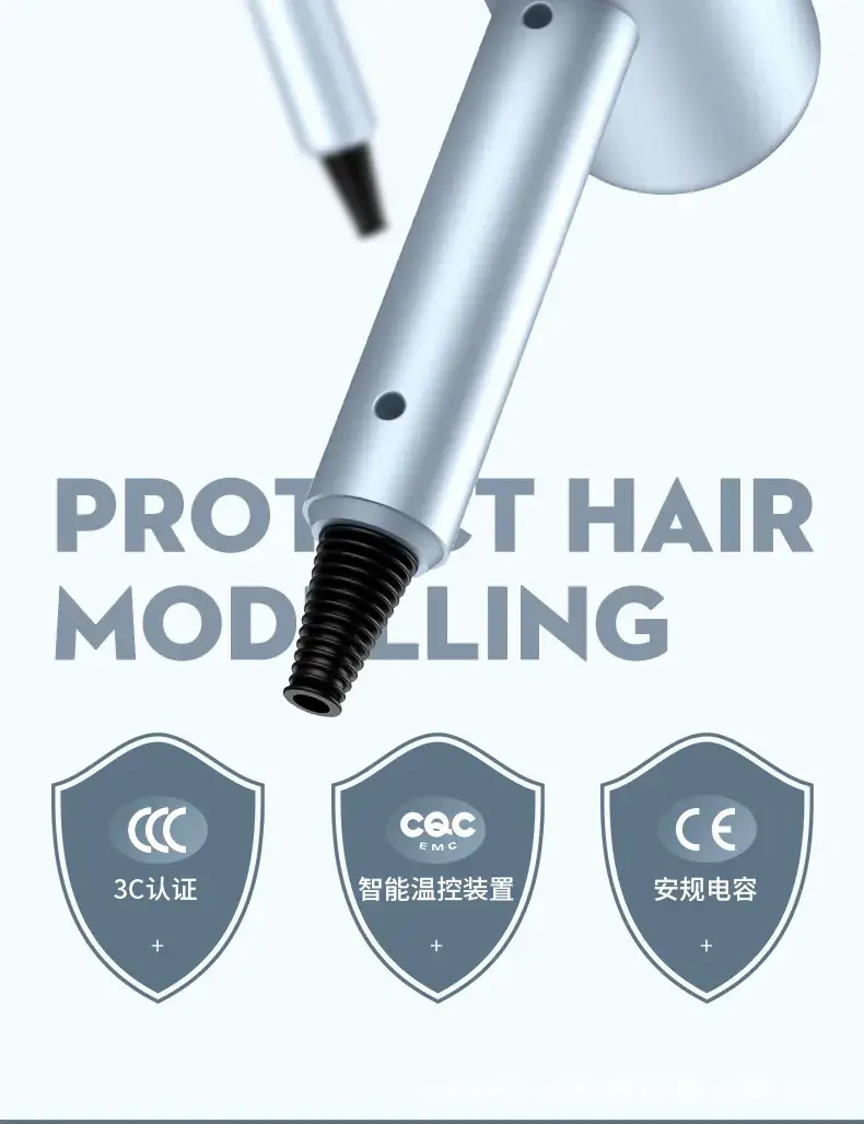 Portable Blue Hair Dryer for Home & School Use — feature 18