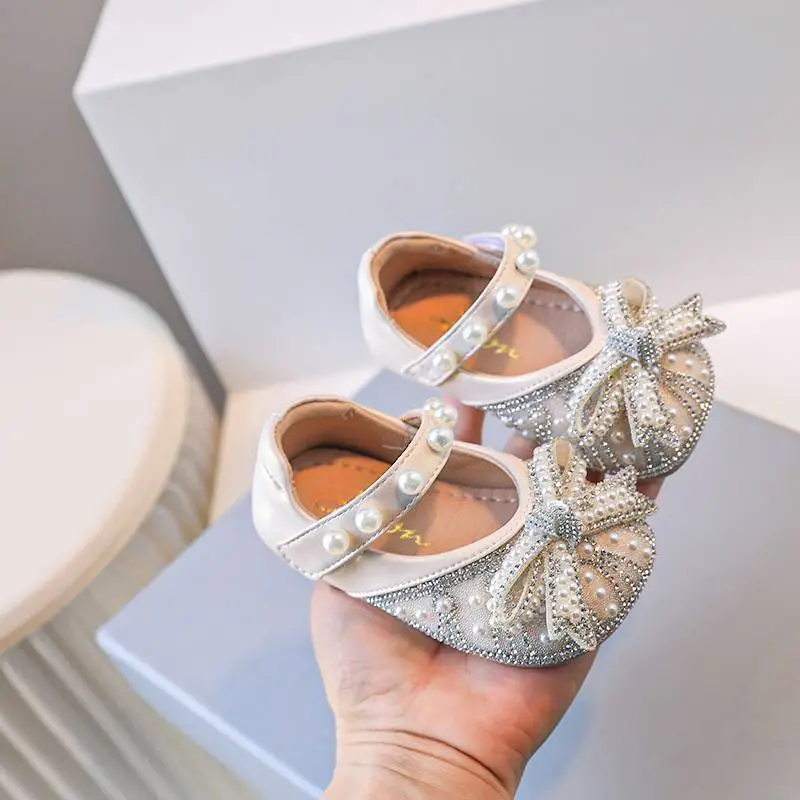 Baby Princess Shoes for Girls One Year Old Sparkly Rhinestone Sandals