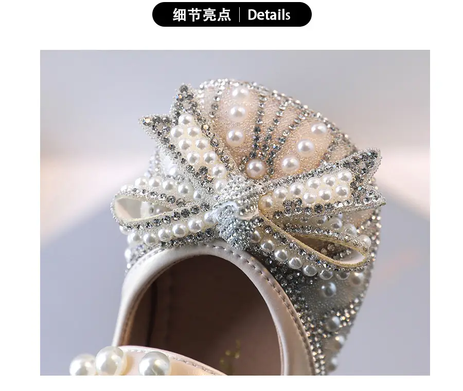 Baby Princess Shoes for Girls One Year Old Sparkly Rhinestone Sandals — feature 7