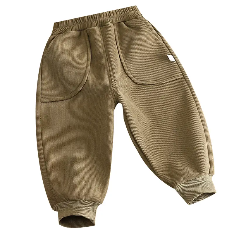 Children's velvet pants winter new boys thick baby warm girls pants sports pants children's pants wholesale
