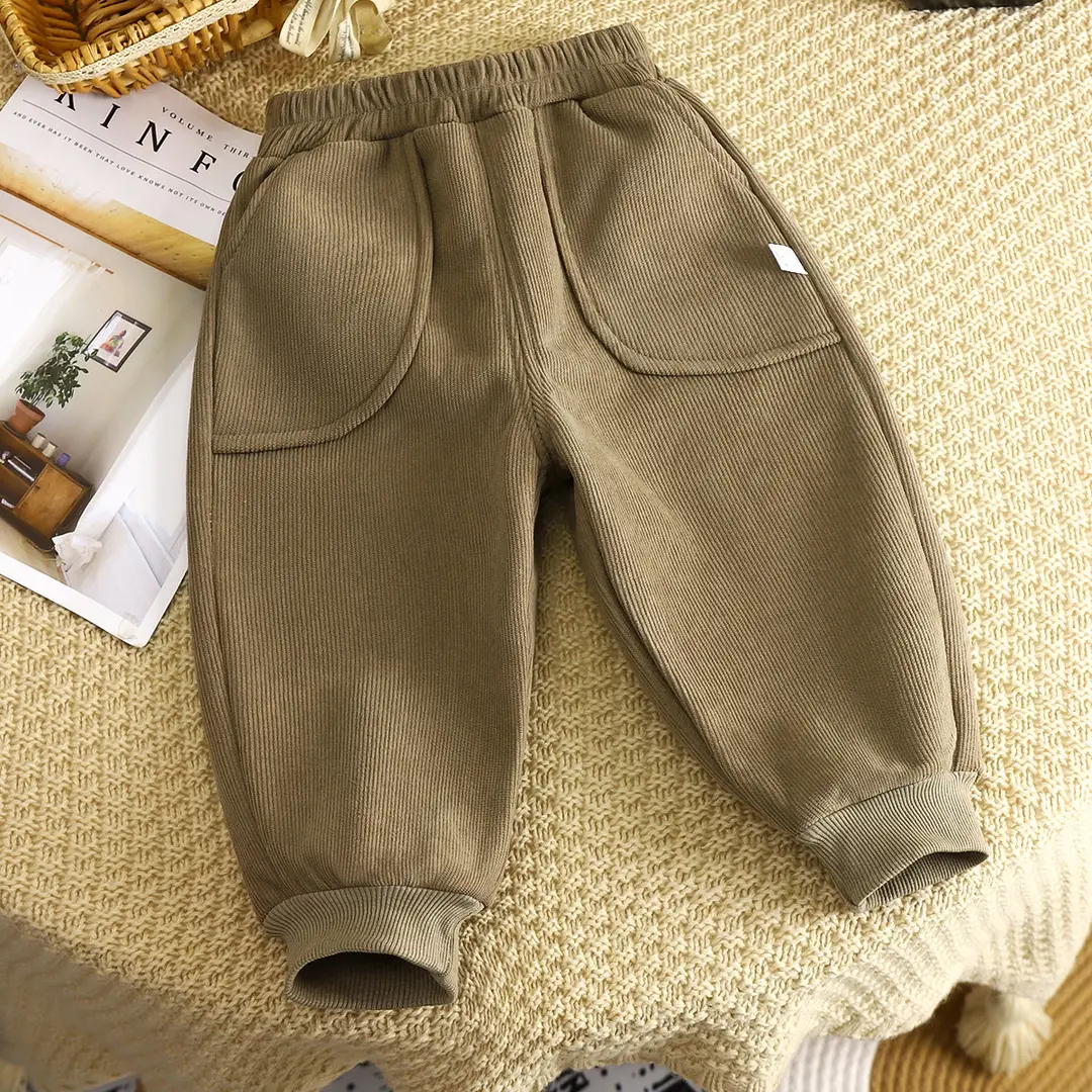 Children's velvet pants winter new boys thick baby warm girls pants sports pants children's pants wholesale — feature 11