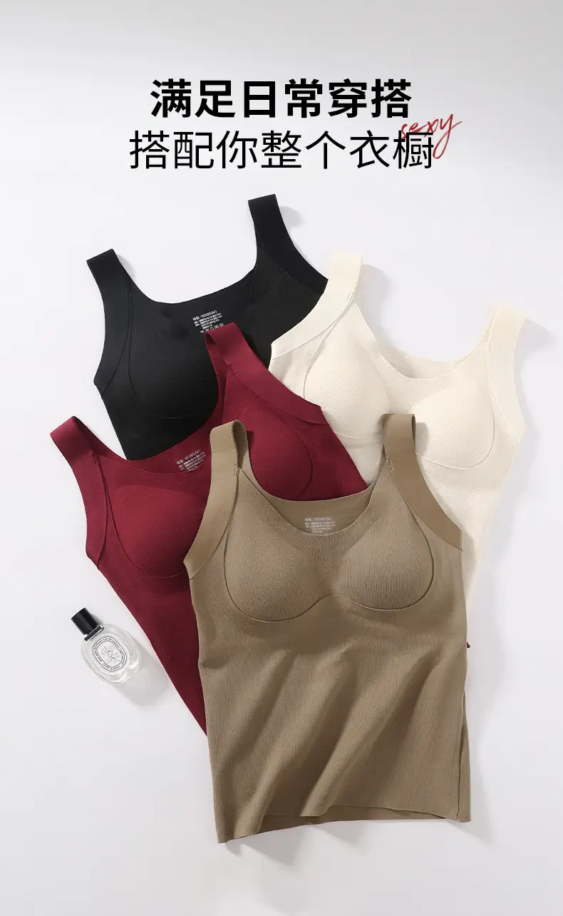 Women's Fleece Lined Warm Vest Coffee Brown — feature 19