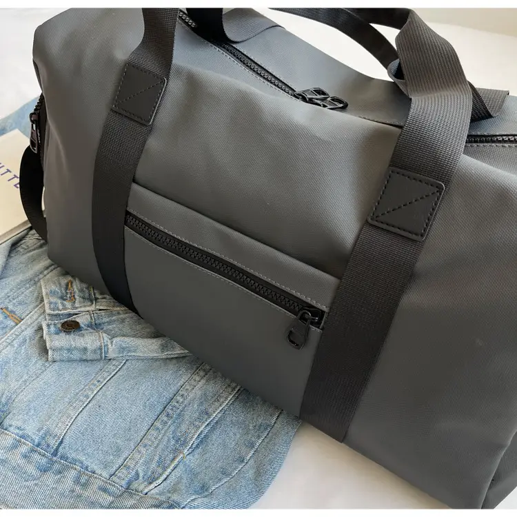 Red PVC Fitness Shoulder Bag for Men — feature 12