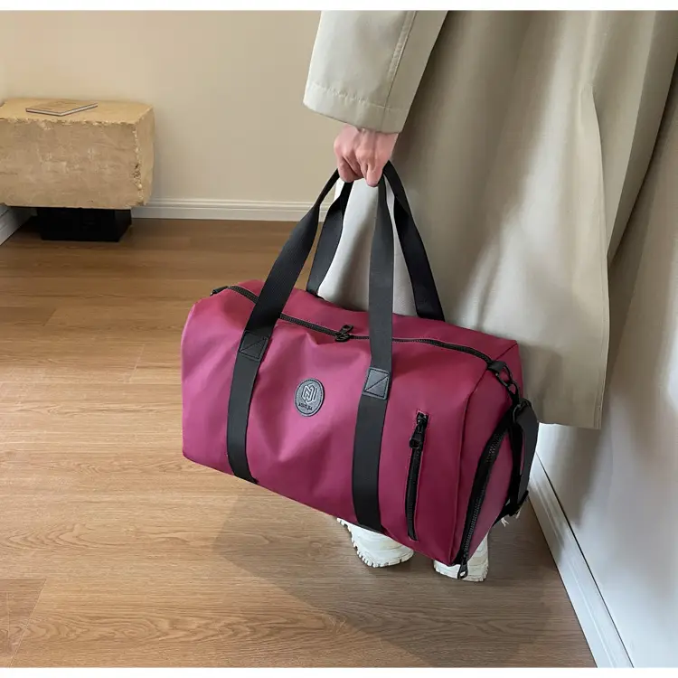 Red PVC Fitness Shoulder Bag for Men — feature 35