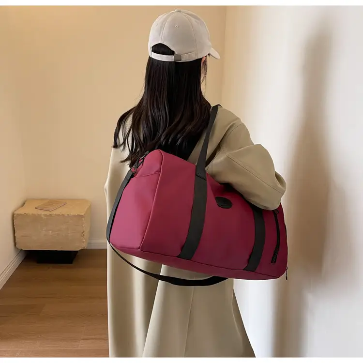 Red PVC Fitness Shoulder Bag for Men — feature 36