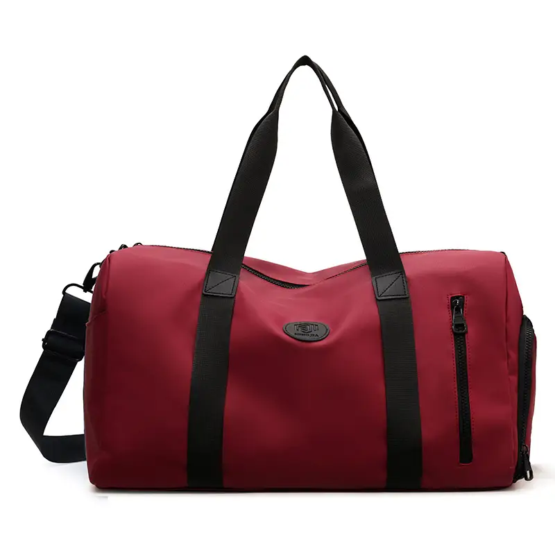 Red PVC Fitness Shoulder Bag for Men - Image 3