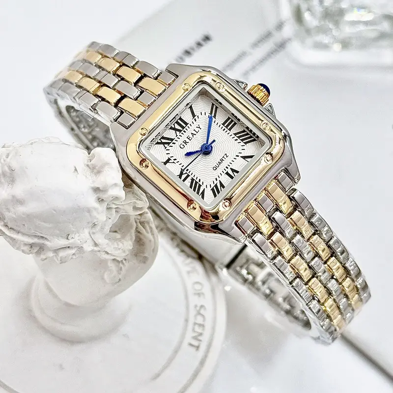 Dropshipping Cross-Border Watches, Popular Waterproof Women's Watches, Fashionable Quartz Watches, Square Watches for Women, Wholesale Watches, Custom Watches