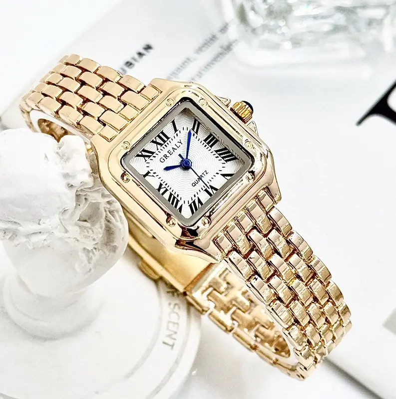 Dropshipping Cross-Border Watches, Popular Waterproof Women's Watches, Fashionable Quartz Watches, Square Watches for Women, Wholesale Watches, Custom Watches