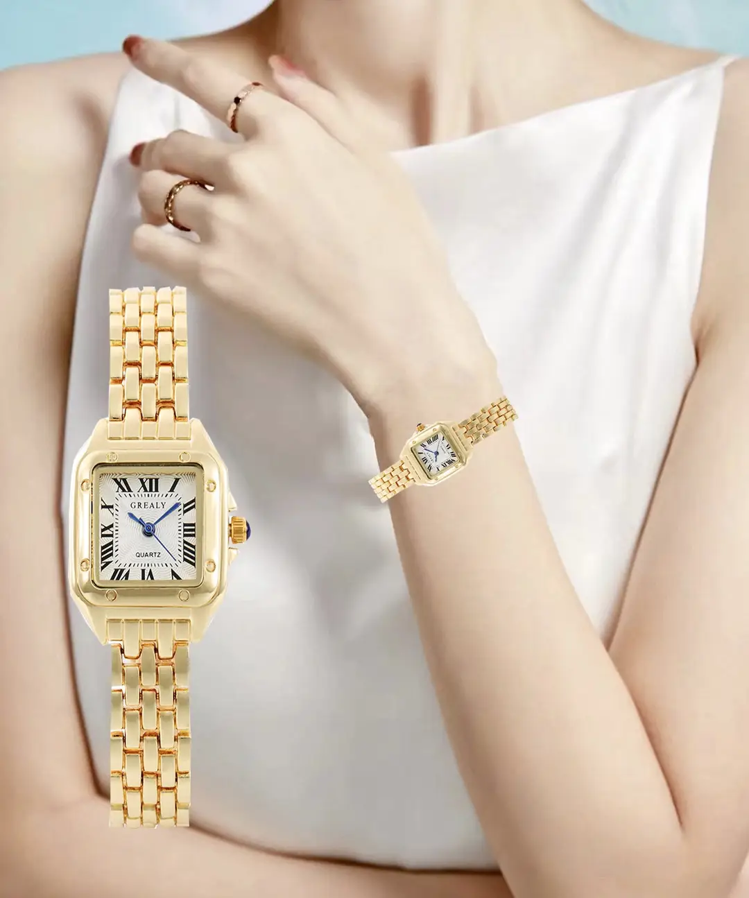 Dropshipping Cross-Border Watches, Popular Waterproof Women's Watches, Fashionable Quartz Watches, Square Watches for Women, Wholesale Watches, Custom Watches — feature 10