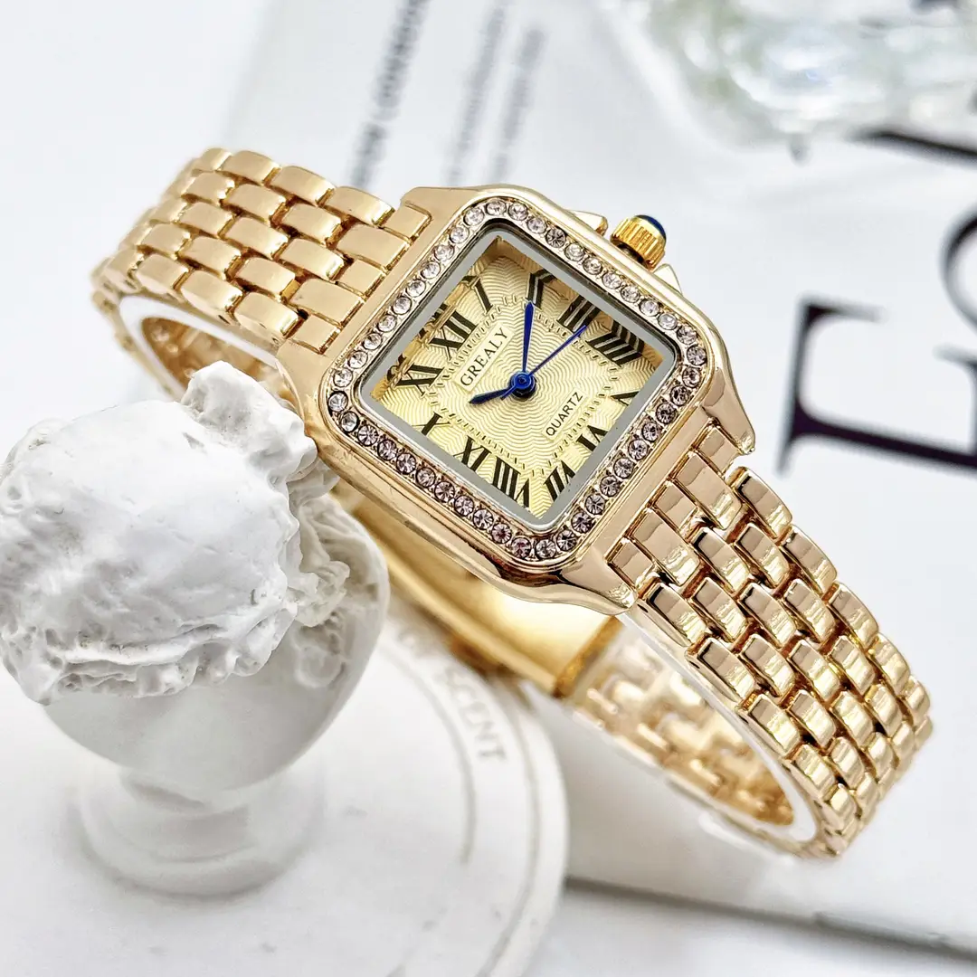 Dropshipping Cross-Border Watches, Popular Waterproof Women's Watches, Fashionable Quartz Watches, Square Watches for Women, Wholesale Watches, Custom Watches