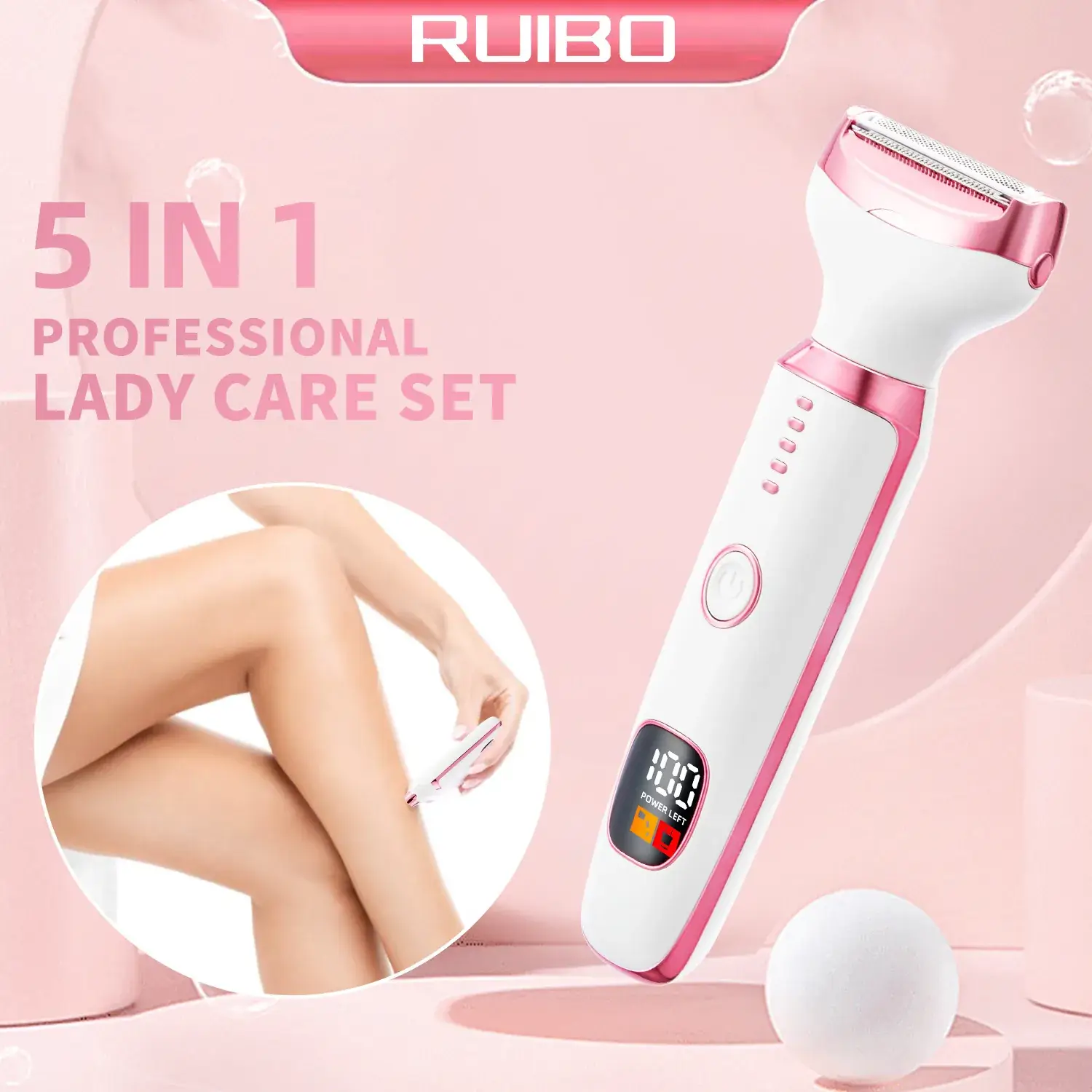 Five-in-One Digital Display Women's Hair Trimmer - Image 12