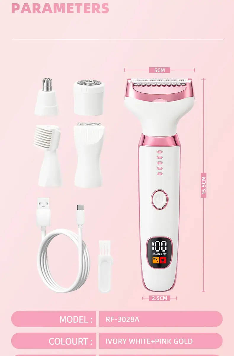 Five-in-One Digital Display Women's Hair Trimmer — feature 11