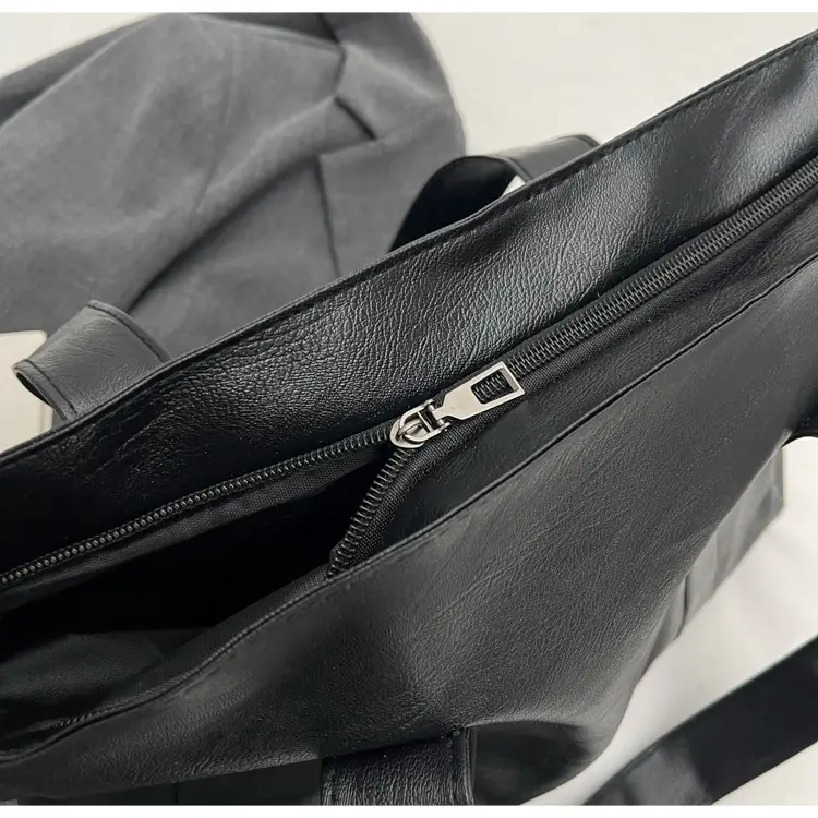 Retro Leather Tote Bag Brown Large Capacity — feature 23