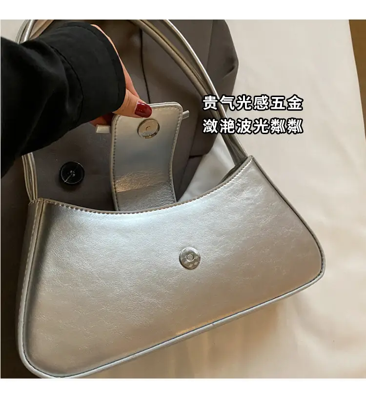 Black Women's Shoulder Bag with Bow Design — feature 2