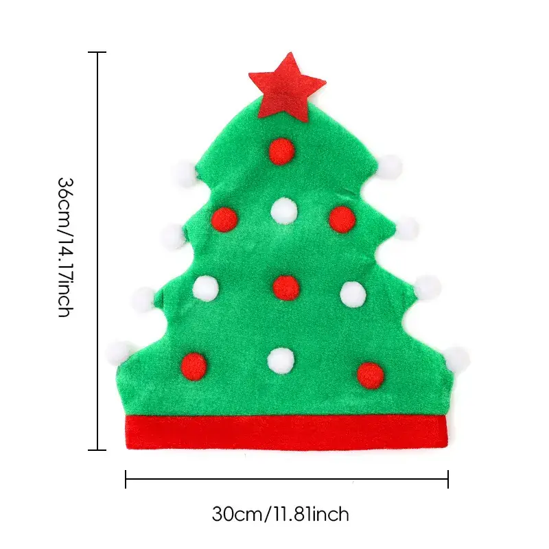 Christmas Elf Hats Red Green Felt Decor - Image 2