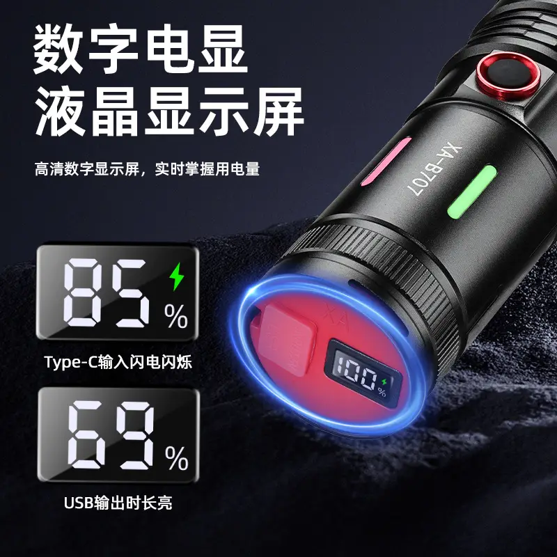 Two-in-One Explosive White Laser Flashlight with TYPE-C Charging - Image 4