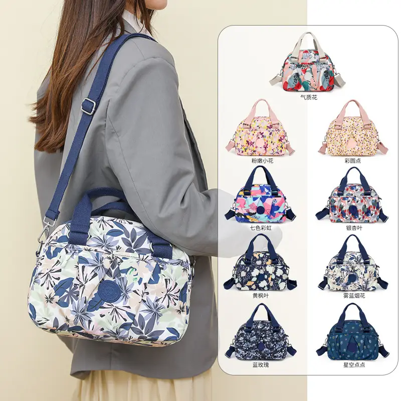 Women Printed Nylon Shoulder Bag Autumn 2024 - Image 12