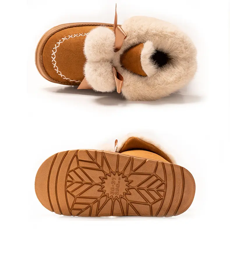 fleece-lined Cotton Slippers Women's Autumn and Winter Home Indoor Cute All-match Bag with Cotton Shoes Outer Wearing Warm Soft Sole Snow Boots — feature 18