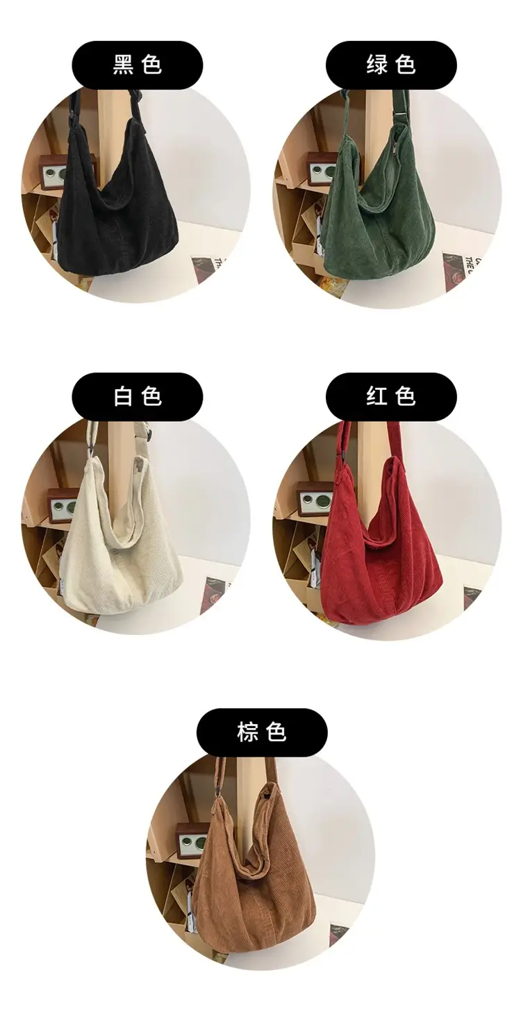 Red Velvet Shoulder Bag for Women 2024 Autumn — feature 8
