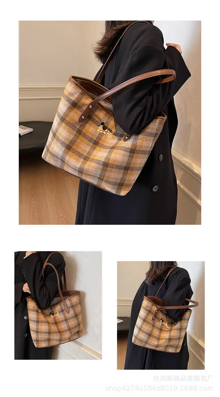 Plaid Large Commuter Bag for Women 2026 — feature 10