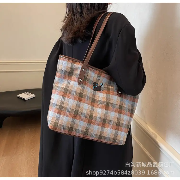 Plaid Large Commuter Bag for Women 2026 — feature 24