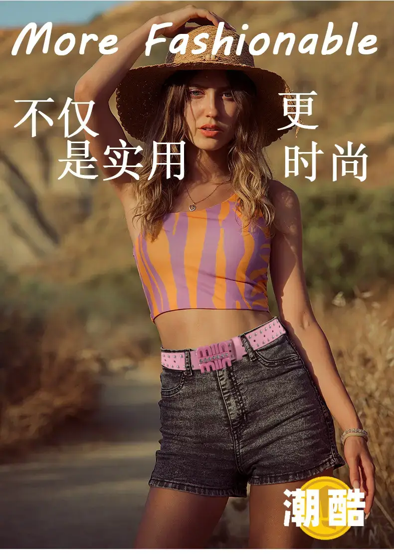 Black Rhinestone Belt for Women — feature 11