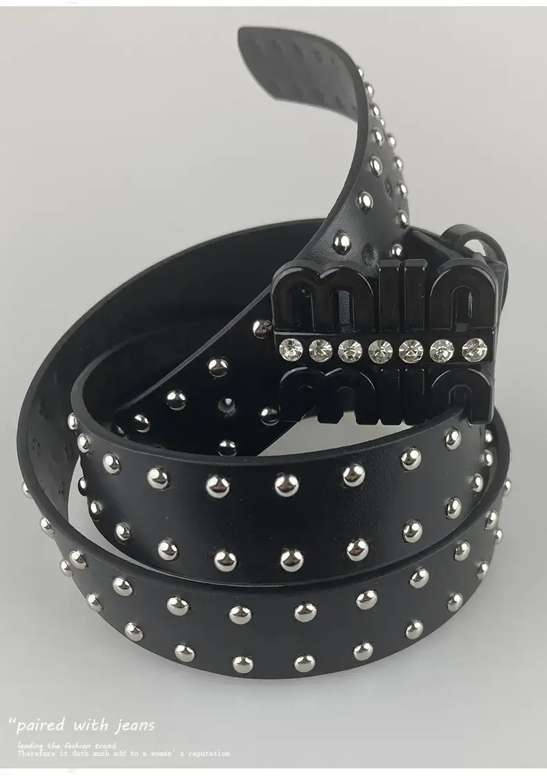 Black Rhinestone Belt for Women — feature 16