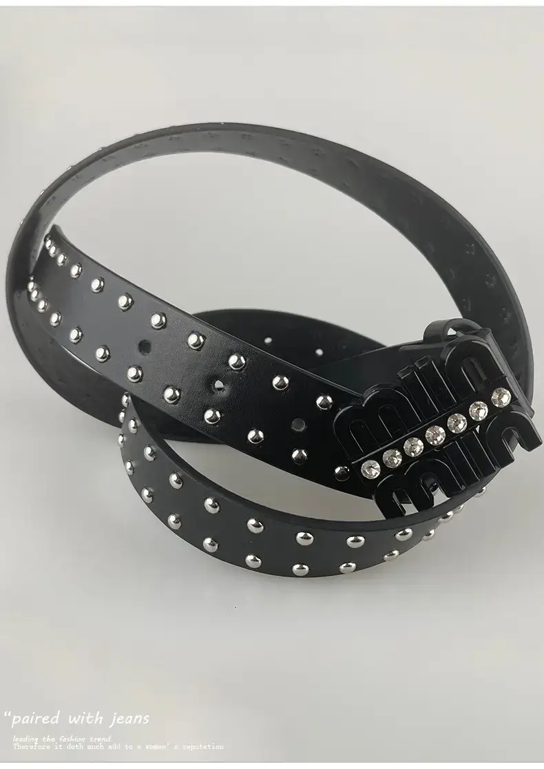 Black Rhinestone Belt for Women — feature 17