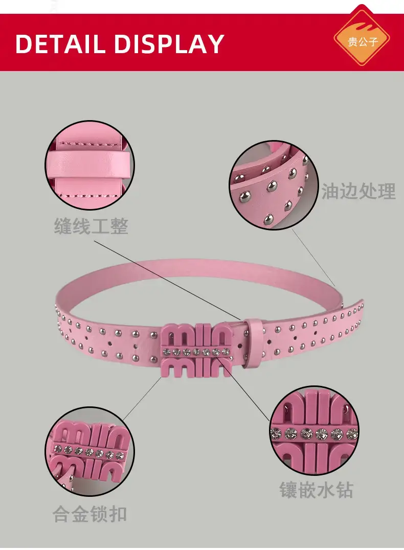 Black Rhinestone Belt for Women — feature 21