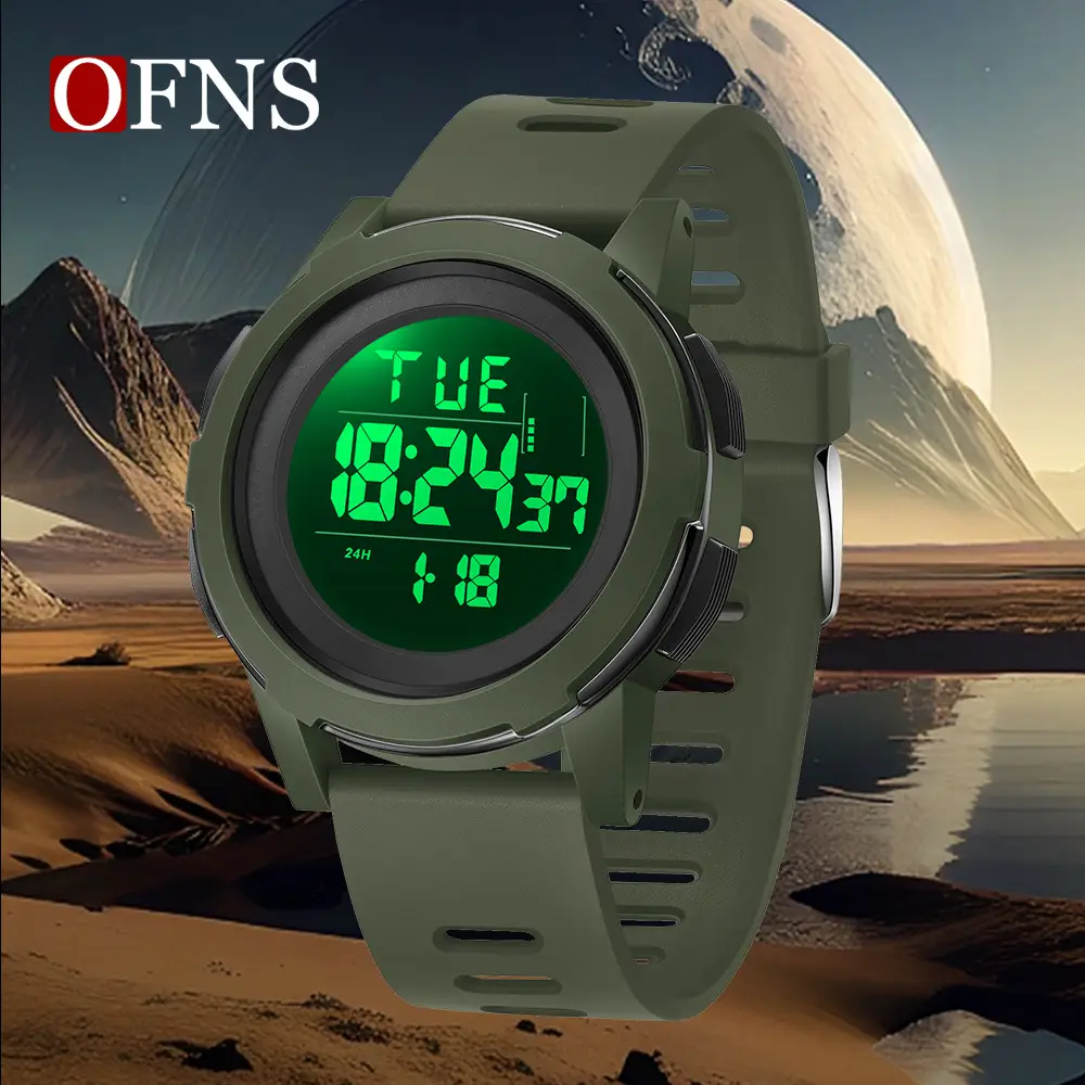 Ofns Digital Watch White 21:59 Display - Image 10