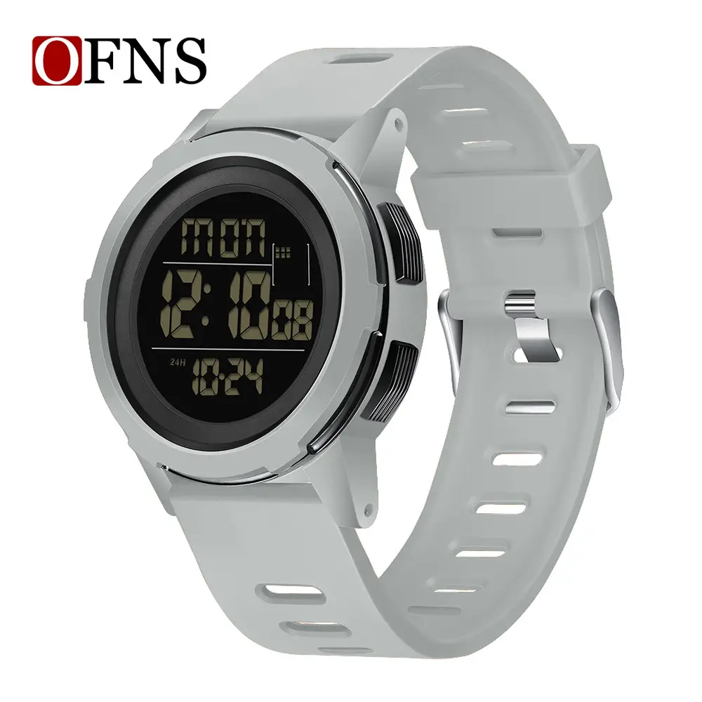 Ofns Digital Watch White 21:59 Display - Image 8
