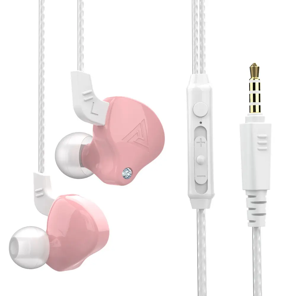 Pink In-Ear Wireless Headset with Control & 3.5mm Cable