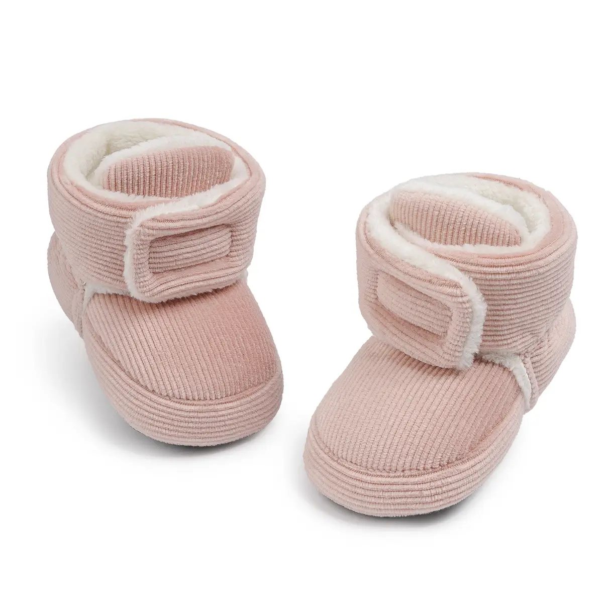 New Baby Winter Warm Boots Grey Velcro Sleeve Soft Sole