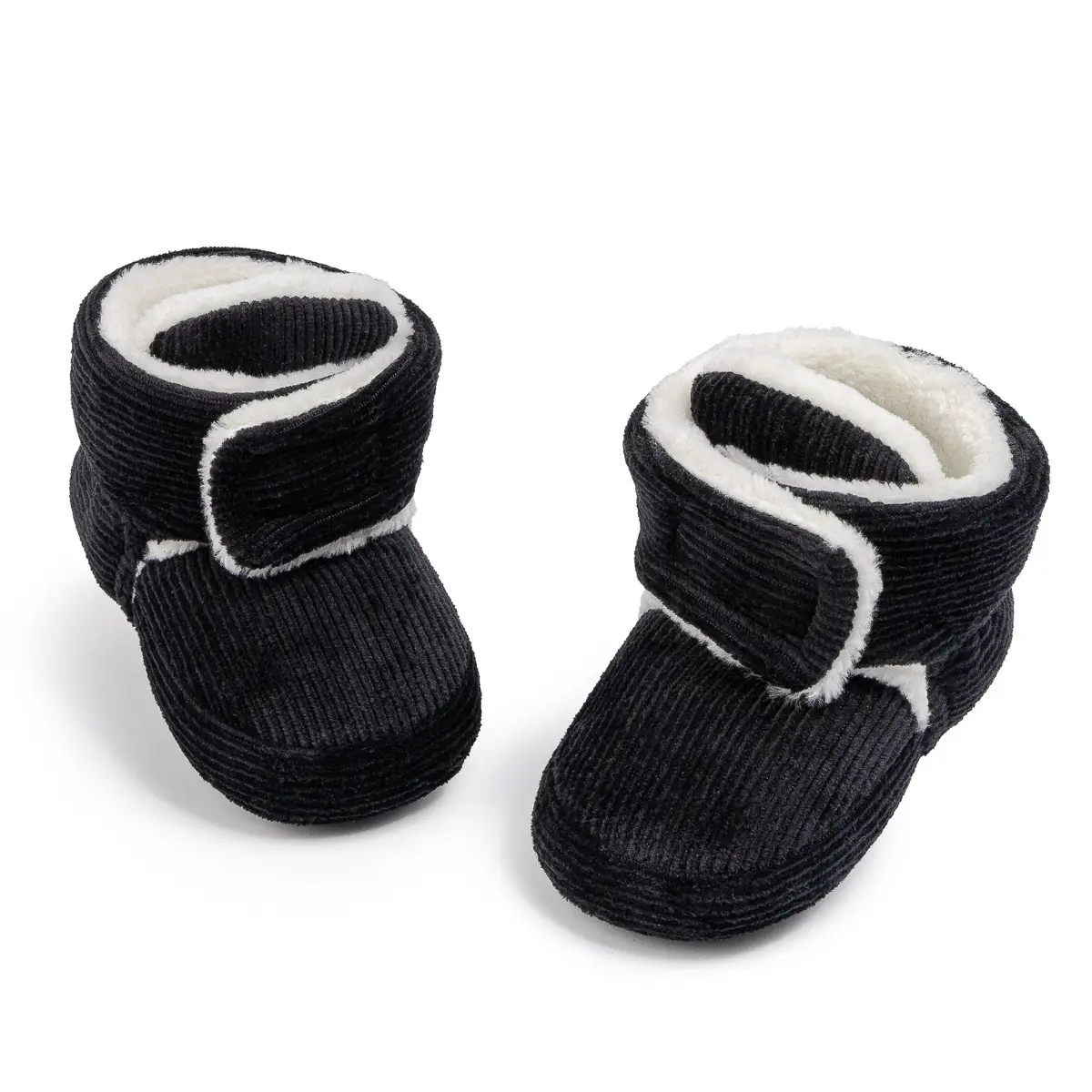 New Baby Winter Warm Boots Grey Velcro Sleeve Soft Sole