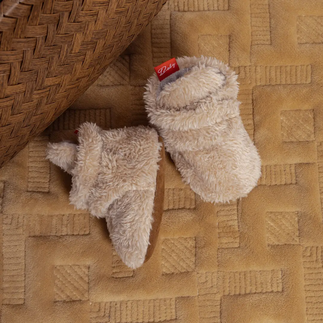 2024 Spring and Autumn New Baby Socks Shoes Plush Non-slip Soft Bottom Baby Toddler Shoes Warm Velcro Shoes - Image 6