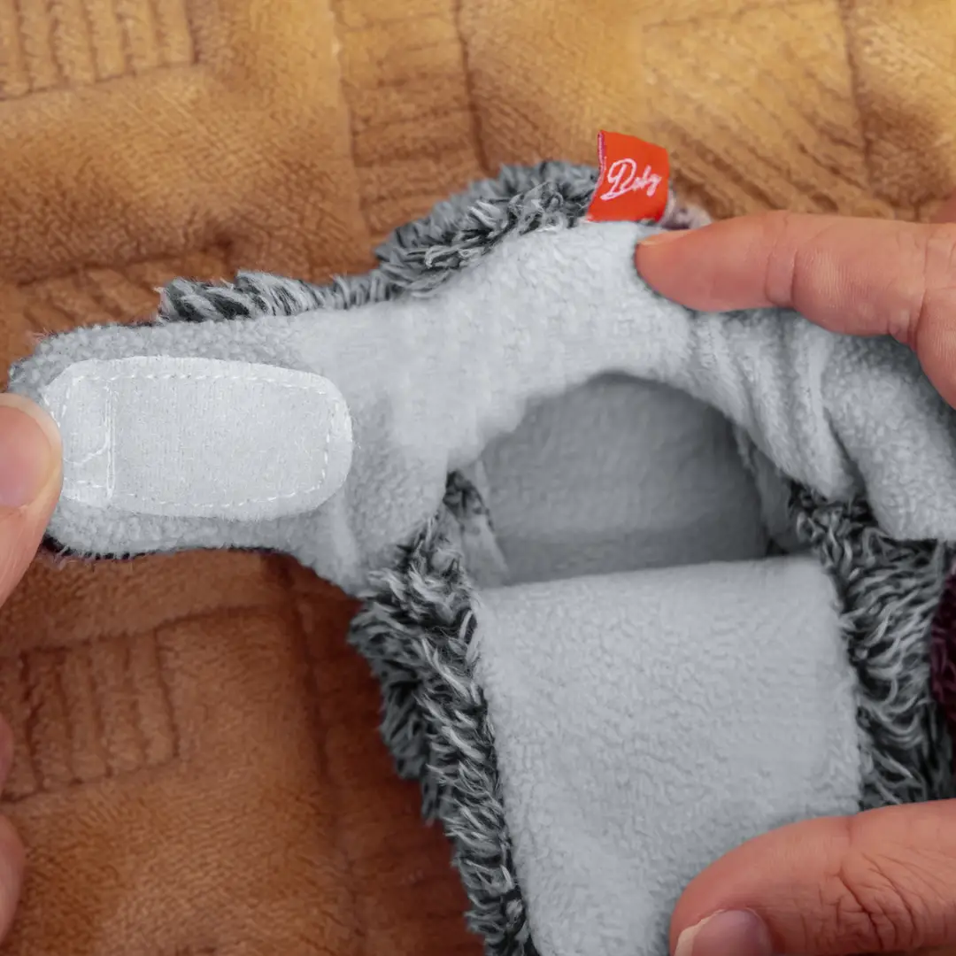 2024 Spring and Autumn New Baby Socks Shoes Plush Non-slip Soft Bottom Baby Toddler Shoes Warm Velcro Shoes — feature 11