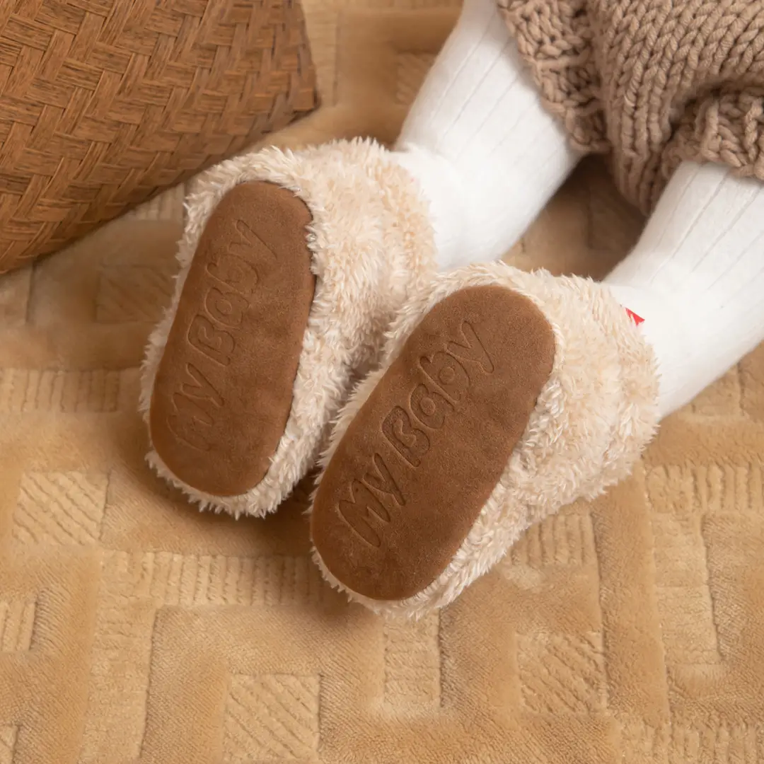 2024 Spring and Autumn New Baby Socks Shoes Plush Non-slip Soft Bottom Baby Toddler Shoes Warm Velcro Shoes — feature 20