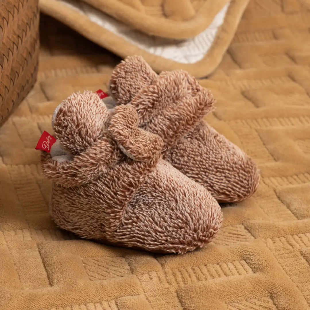 2024 Spring and Autumn New Baby Socks Shoes Plush Non-slip Soft Bottom Baby Toddler Shoes Warm Velcro Shoes — feature 24