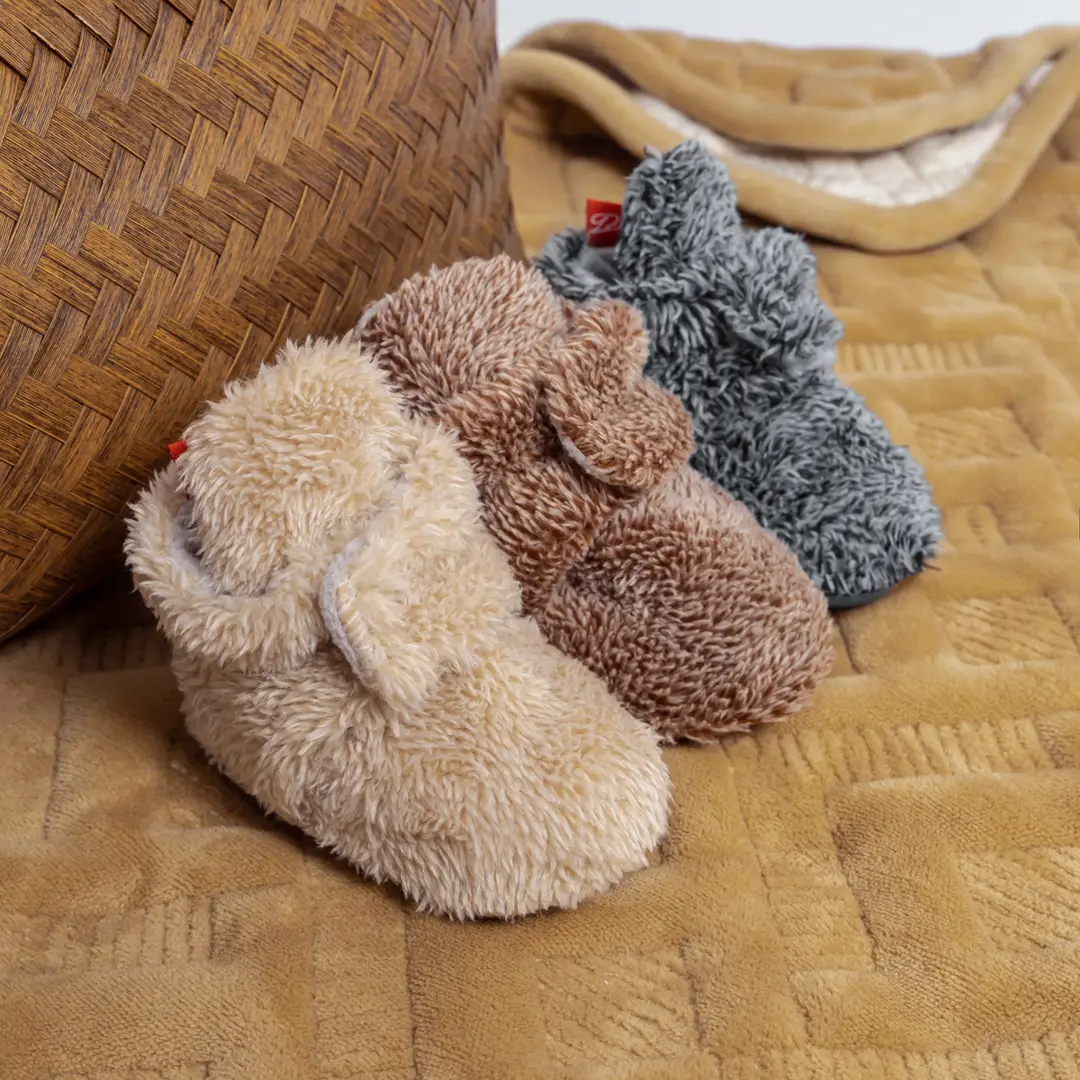 2024 Spring and Autumn New Baby Socks Shoes Plush Non-slip Soft Bottom Baby Toddler Shoes Warm Velcro Shoes — feature 6