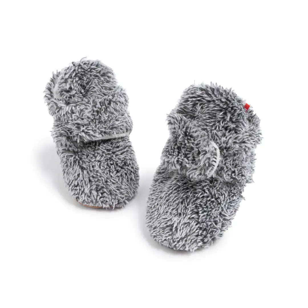 2024 Spring and Autumn New Baby Socks Shoes Plush Non-slip Soft Bottom Baby Toddler Shoes Warm Velcro Shoes - Image 2