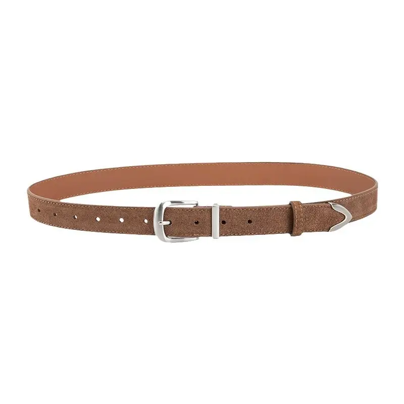 Genuine Leather Women's Belt Anti-Velvet Retro Style All-Match - Image 17