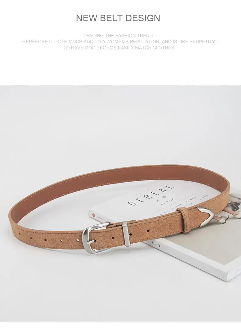 Genuine Leather Women's Belt Anti-Velvet Retro Style All-Match — feature 12