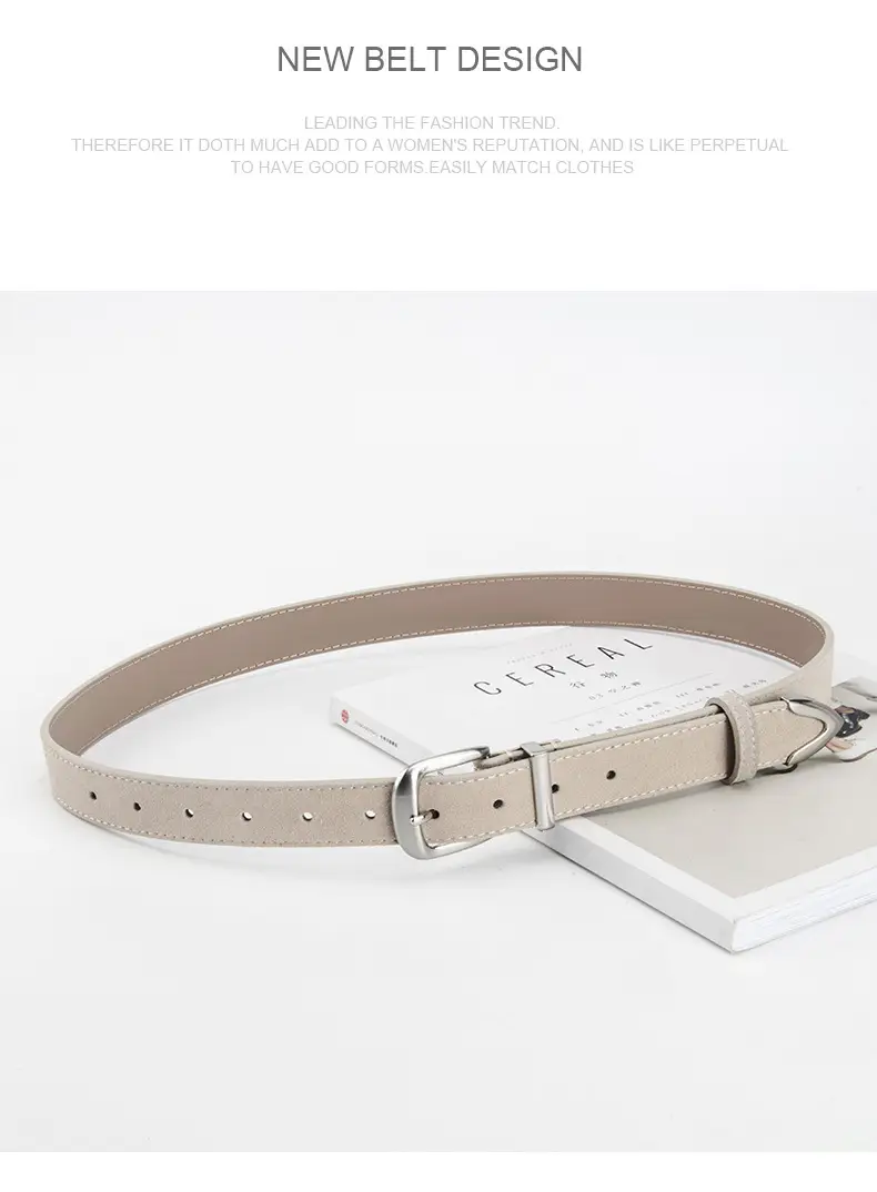 Genuine Leather Women's Belt Anti-Velvet Retro Style All-Match — feature 15