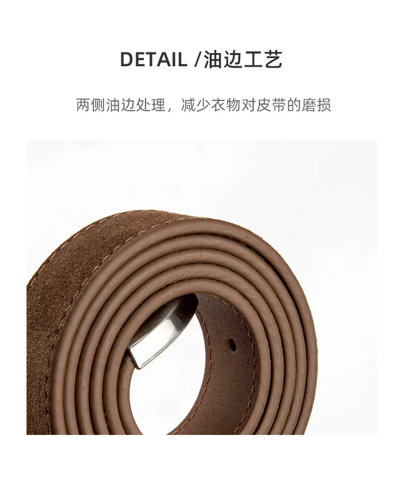 Genuine Leather Women's Belt Anti-Velvet Retro Style All-Match — feature 7