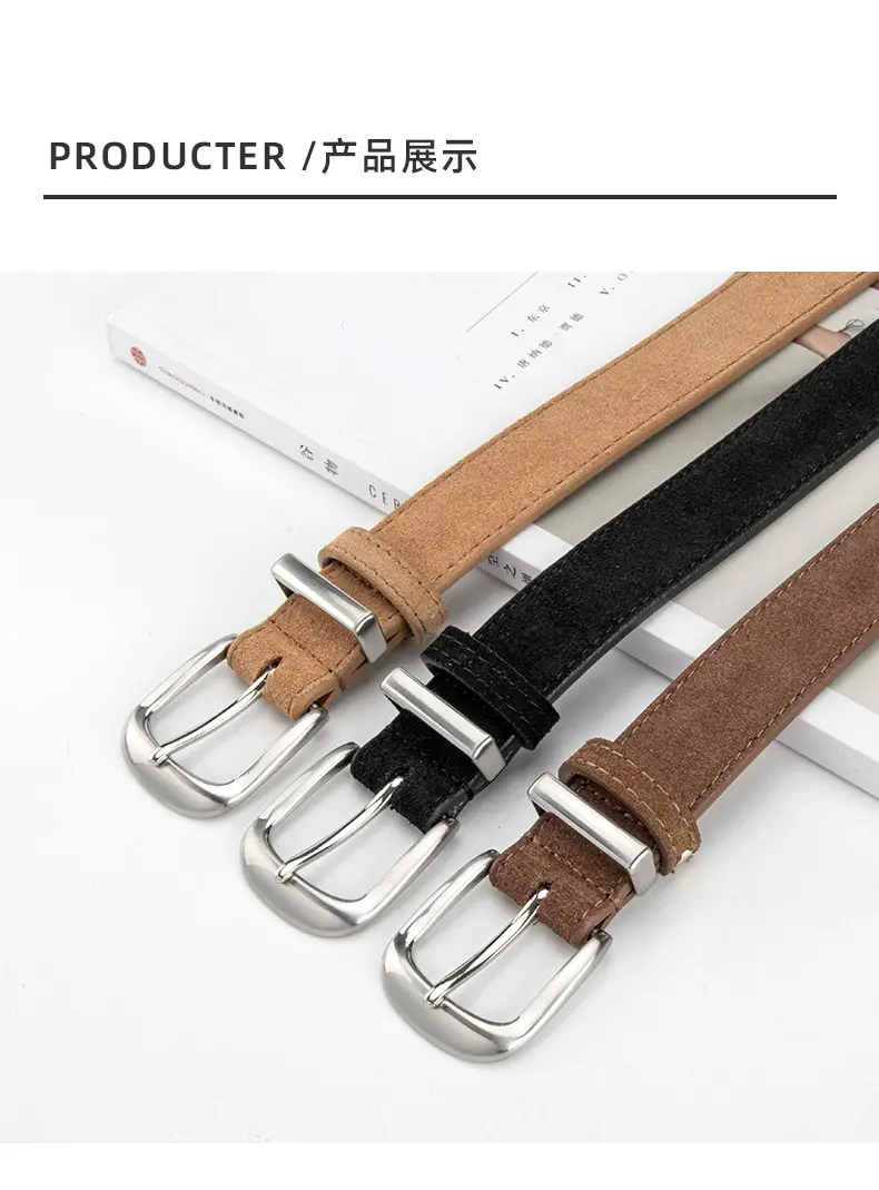 Genuine Leather Women's Belt Anti-Velvet Retro Style All-Match — feature 9