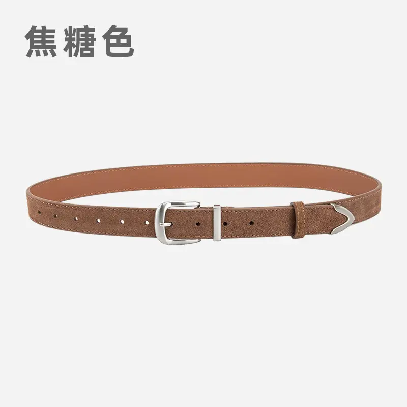 Genuine Leather Women's Belt Anti-Velvet Retro Style All-Match - Image 4