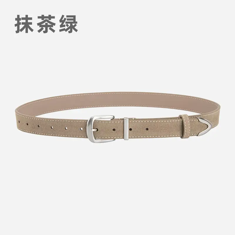 Genuine Leather Women's Belt Anti-Velvet Retro Style All-Match - Image 8
