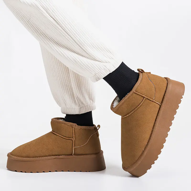 Platform bottom snow boots women's short tube 2024 winter new warm cotton shoes fleece-lined thick women's shoes short boots G9901 - Image 10